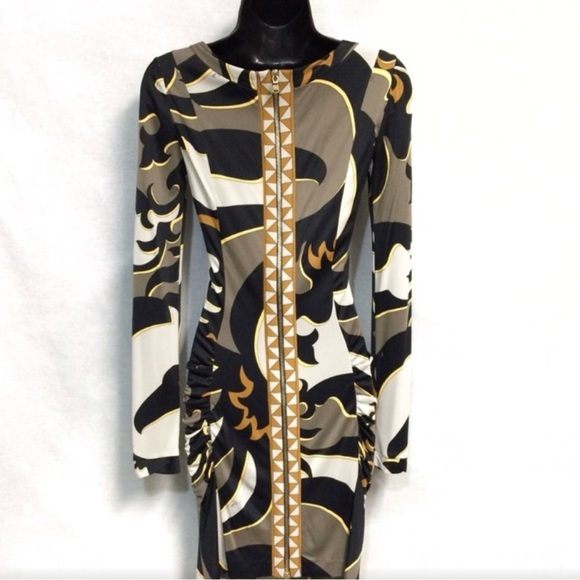 Emilio Pucci multicolored long sleeve dress - Picture 2 of 7